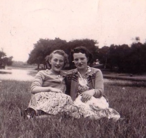 My Nan and her friend in Wanstead Flats